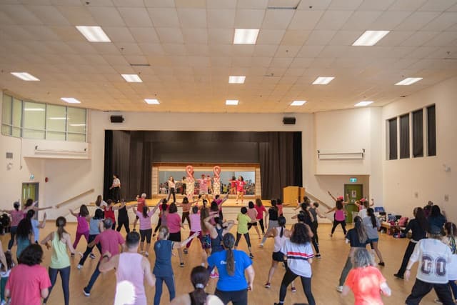 Interior of the Japanese Hall during the 2025 Zumbathon